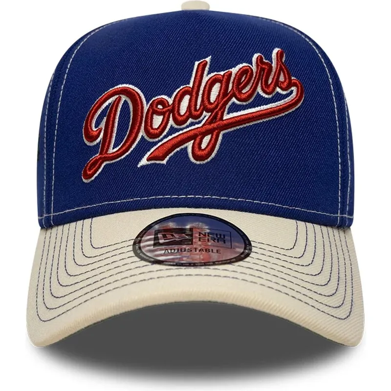 czapka-z-daszkiem-niebiesko-bezowa-snapback-e-frame-city-icon-los-angeles-dodgers-mlb-new-era