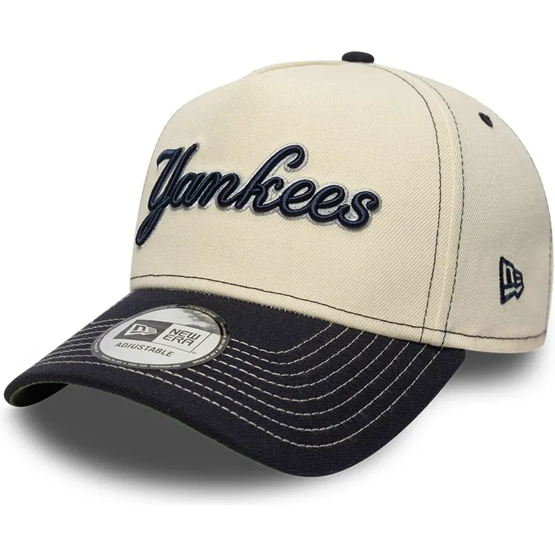 czapka-z-daszkiem-bezowo-granatowa-snapback-e-frame-city-icon-new-york-yankees-mlb-new-era