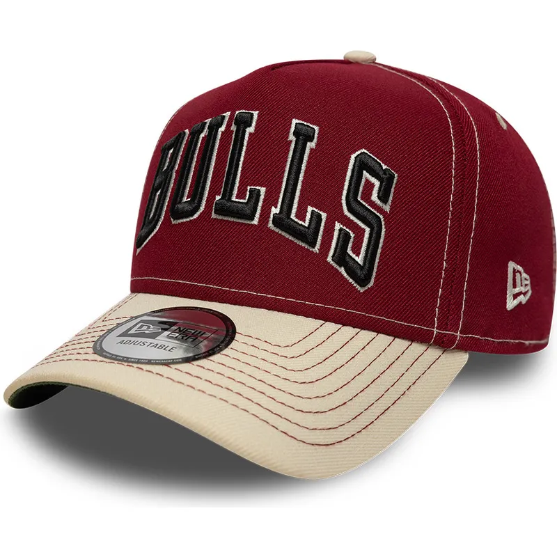 gorra-curva-roja-y-beige-snapback-e-frame-city-icon-de-chicago-bulls-nba-de-new-era