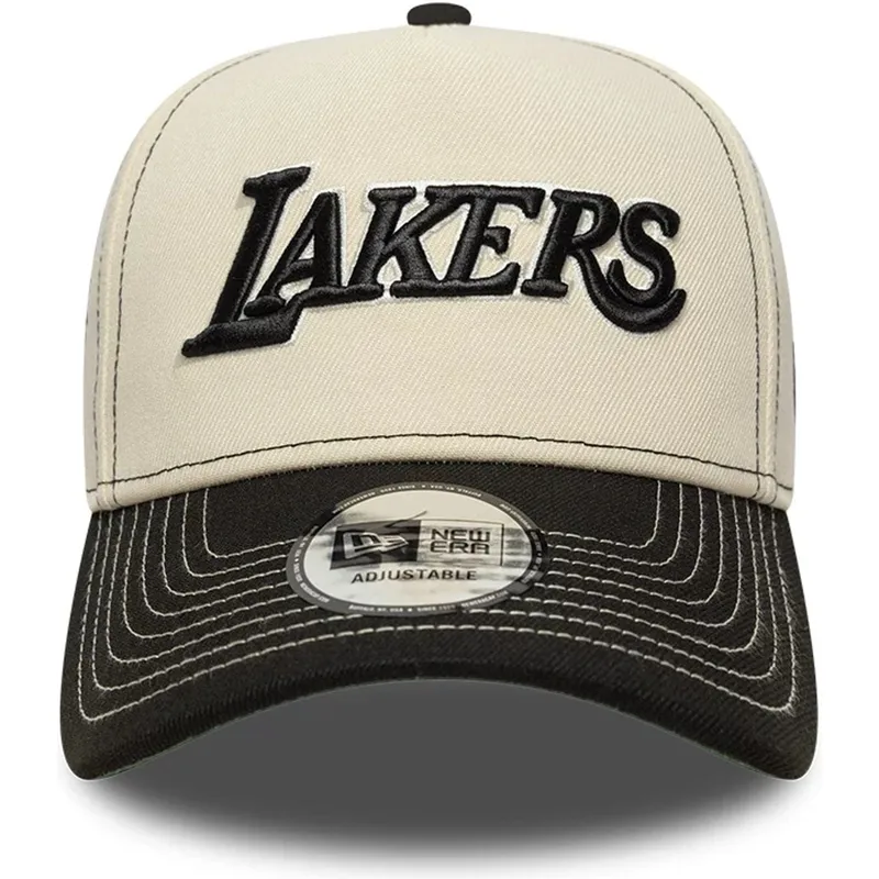 czapka-z-daszkiem-bezowo-czarna-snapback-e-frame-city-icon-los-angeles-lakers-nba-new-era