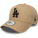brazowa-czapka-z-daszkiem-snapback-z-czarnym-logo-e-frame-league-essential-los-angeles-dodgers-mlb-new-era