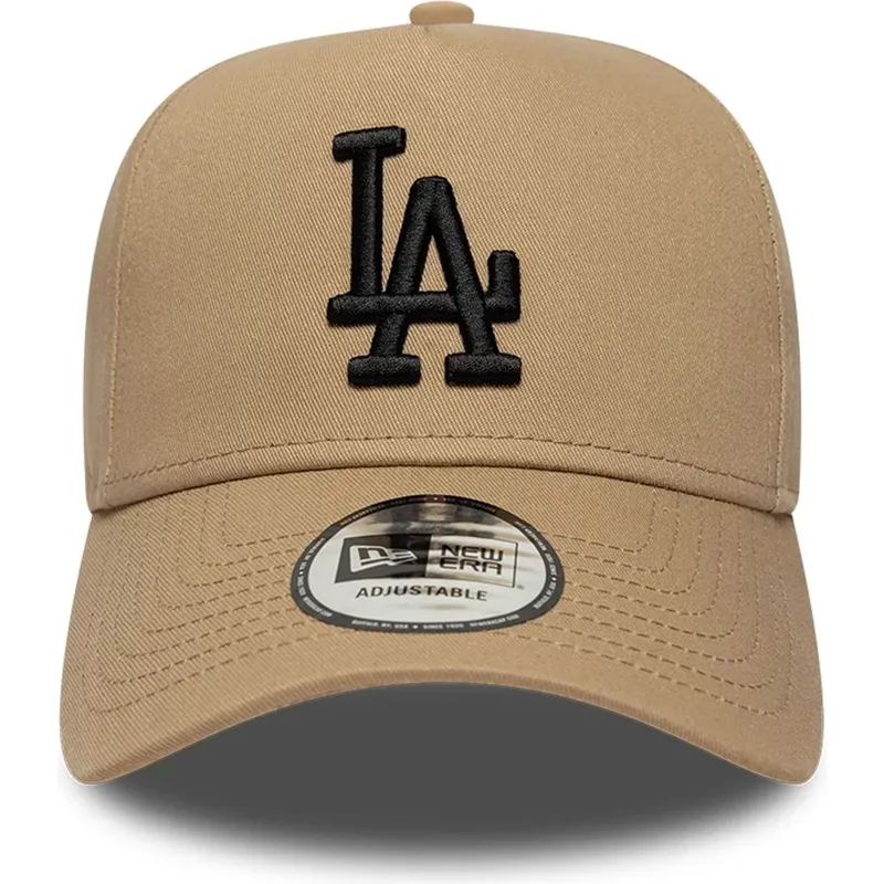 brazowa-czapka-z-daszkiem-snapback-z-czarnym-logo-e-frame-league-essential-los-angeles-dodgers-mlb-new-era