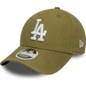 zielona-czapka-z-zakrzywionym-daszkiem-snapback-9forty-m-crown-linen-los-angeles-dodgers-mlb-new-era