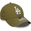 zielona-czapka-z-zakrzywionym-daszkiem-snapback-9forty-m-crown-linen-los-angeles-dodgers-mlb-new-era