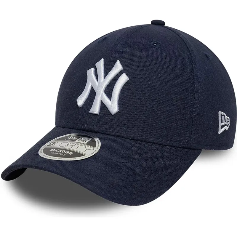 granatowa-czapka-z-zakrzywionym-daszkiem-snapback-9forty-m-crown-linen-new-york-yankees-mlb-new-era