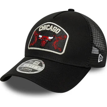 Czapka trucker czarna 9FORTY M-Crown A Frame Chicago Bulls NBA New Era
