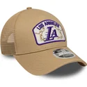 czapka-trucker-bezowa-9forty-m-crown-a-frame-los-angeles-lakers-nba-new-era