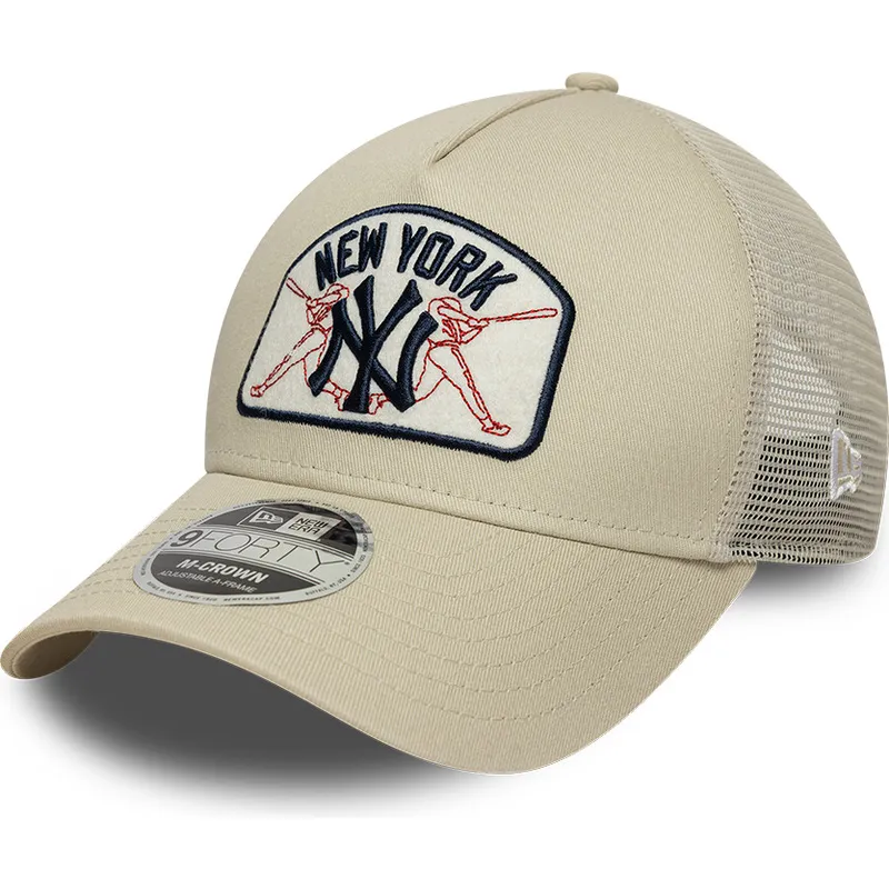 czapka-trucker-bezowa-9forty-m-crown-a-frame-new-york-yankees-mlb-new-era
