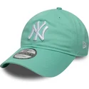 zielona-jasna-czapka-z-daszkiem-regulowana-9twenty-league-essential-new-york-yankees-mlb-new-era