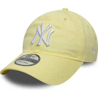 Żółta jasna czapka z daszkiem regulowana 9TWENTY League Essential New York Yankees MLB New Era