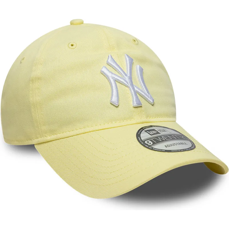 zolta-jasna-czapka-z-daszkiem-regulowana-9twenty-league-essential-new-york-yankees-mlb-new-era