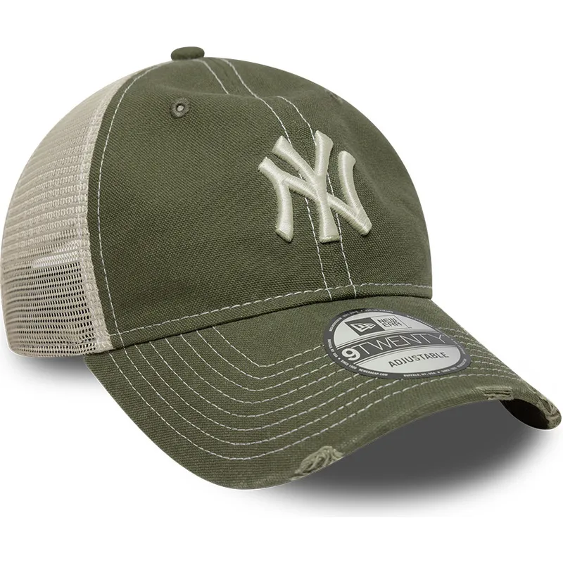 czapka-trucker-zielona-regulowana-9twenty-cotton-canv-new-york-yankees-mlb-new-era