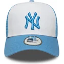 czapka-trucker-niebiesko-biala-z-niebieskim-logo-a-frame-league-essential-new-york-yankees-mlb-new-era