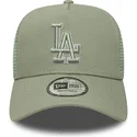 czapka-trucker-zielona-z-zielonym-logo-a-frame-outline-los-angeles-dodgers-mlb-new-era