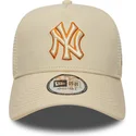czapka-trucker-bezowa-z-bezowym-logo-a-frame-outline-new-york-yankees-mlb-new-era