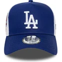 czapka-trucker-niebieska-a-frame-side-patch-los-angeles-dodgers-mlb-new-era