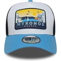 czapka-trucker-niebieska-a-frame-location-patch-mykonos-new-era