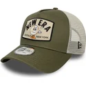 czapka-trucker-zielona-a-frame-summer-patch-new-era