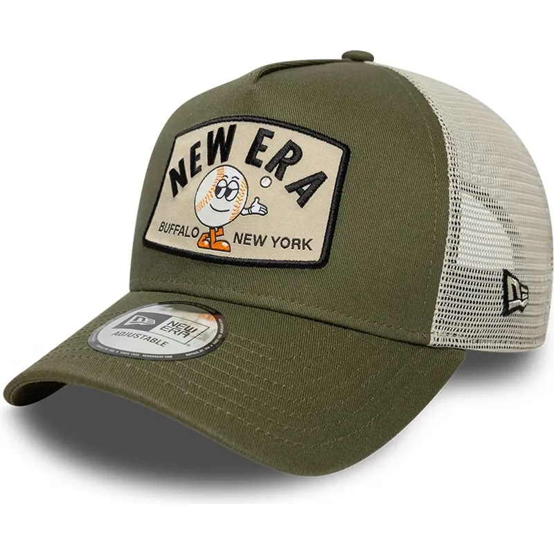 czapka-trucker-zielona-a-frame-summer-patch-new-era