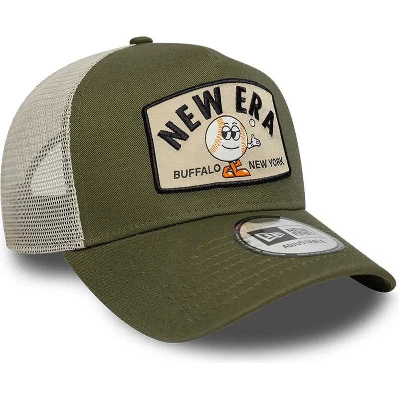 czapka-trucker-zielona-a-frame-summer-patch-new-era
