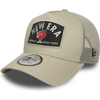 Czapka trucker beżowa A Frame Summer Patch New Era