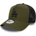 czapka-trucker-zielona-z-czarnym-logo-a-frame-sport-los-angeles-dodgers-mlb-new-era