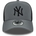 czapka-trucker-szara-z-czarnym-logo-a-frame-sport-new-york-yankees-mlb-new-era