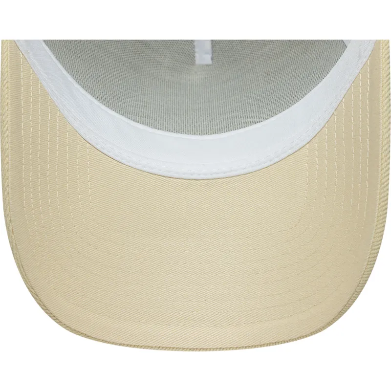 czapka-trucker-bezowa-a-frame-denim-leather-patch-new-era