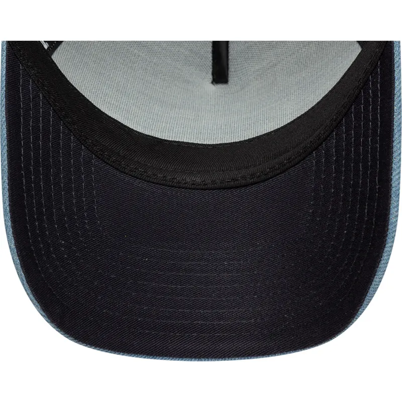 czapka-trucker-niebieska-a-frame-denim-leather-patch-new-era