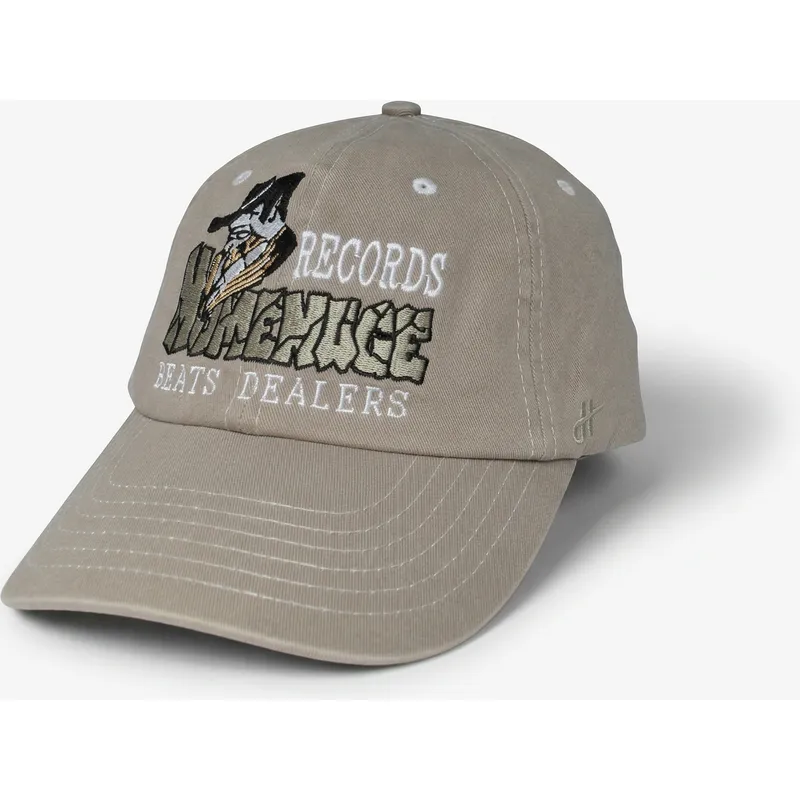 czapka-z-daszkiem-szara-regulowana-records-music-shapes-identity-the-90s-od-homenage