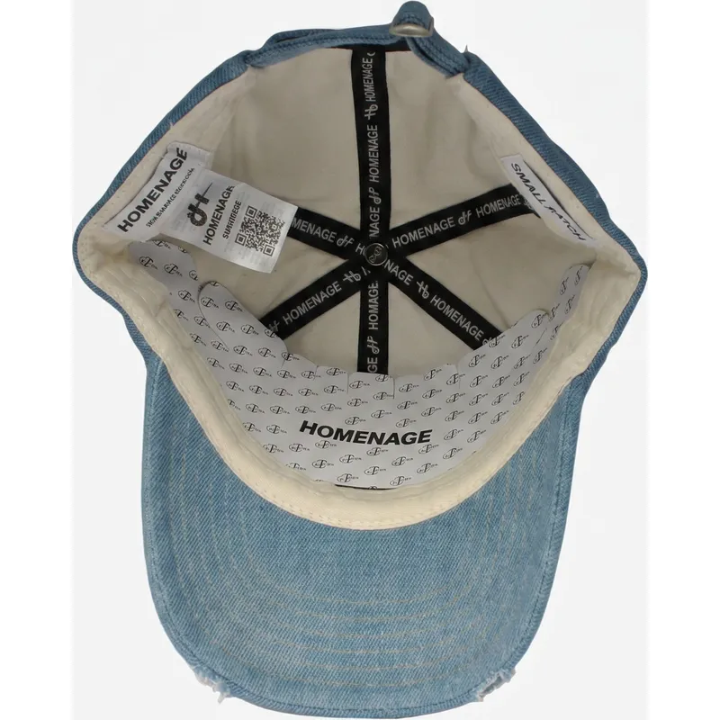czapka-z-daszkiem-niebieska-regulowana-denim-records-music-shapes-identity-the-90s-od-homenage