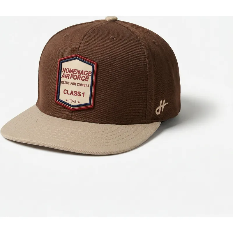 ciemnobrazowa-plaska-czapka-snapback-squadron-military-surplus-the-retro-od-homenage