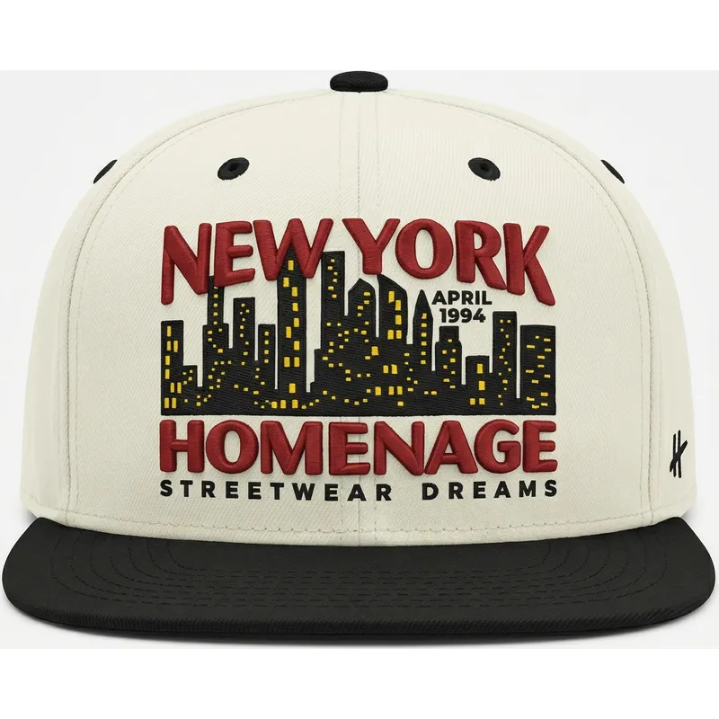 czapka-z-daszkiem-bezowo-czarna-snapback-nysky-skylines-the-snap-od-homenage