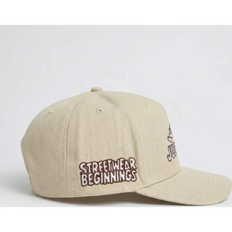 czapka-z-daszkiem-bezowa-snapback-just-kids-the-retro-od-homenage