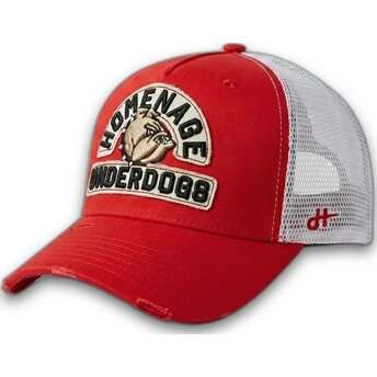 Czapka trucker czerwono-biała Underdogs The Trucker od Homenage