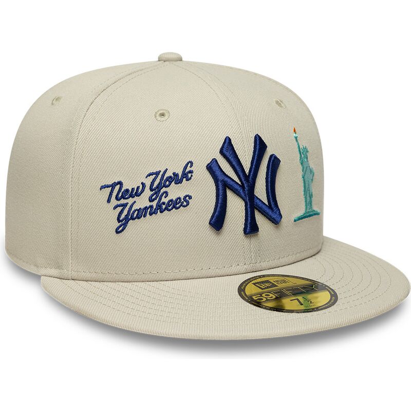 gorra-plana-beige-ajustada-con-logo-azul-marino-59fifty-city-icon-de-new-york-yankees-de-new-era