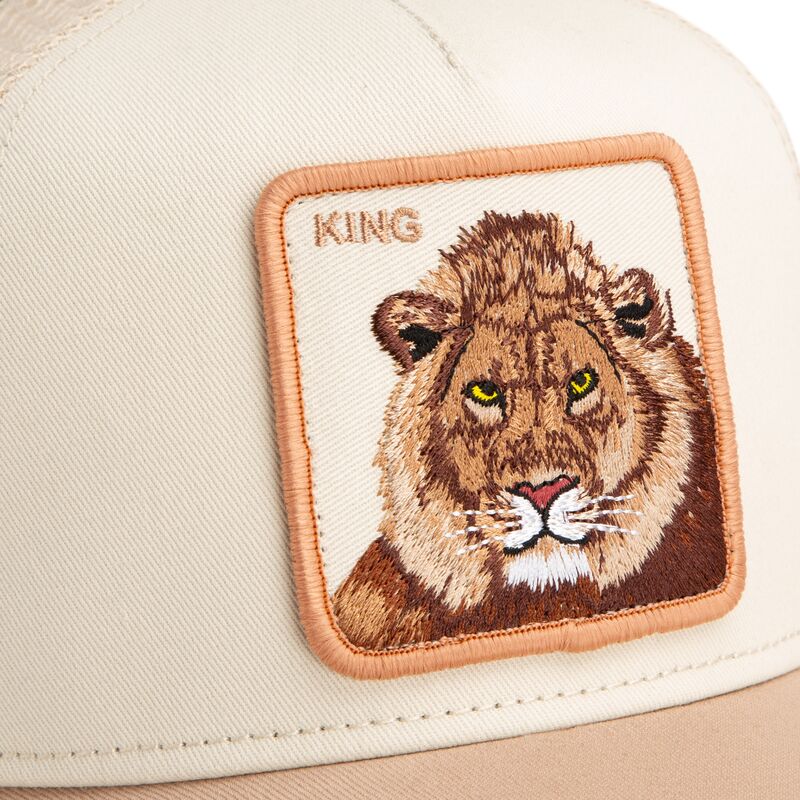 czapka-trucker-bezowa-lew-blur-king-the-farm-od-goorin-bros