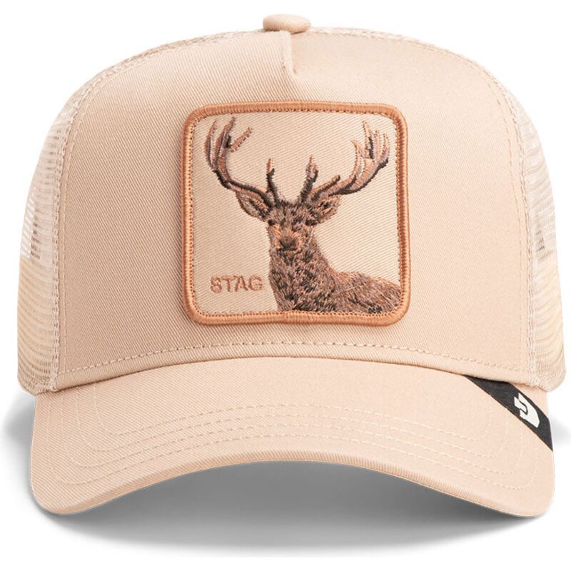 czapka-trucker-bezowa-jelen-blur-stag-the-farm-od-goorin-bros