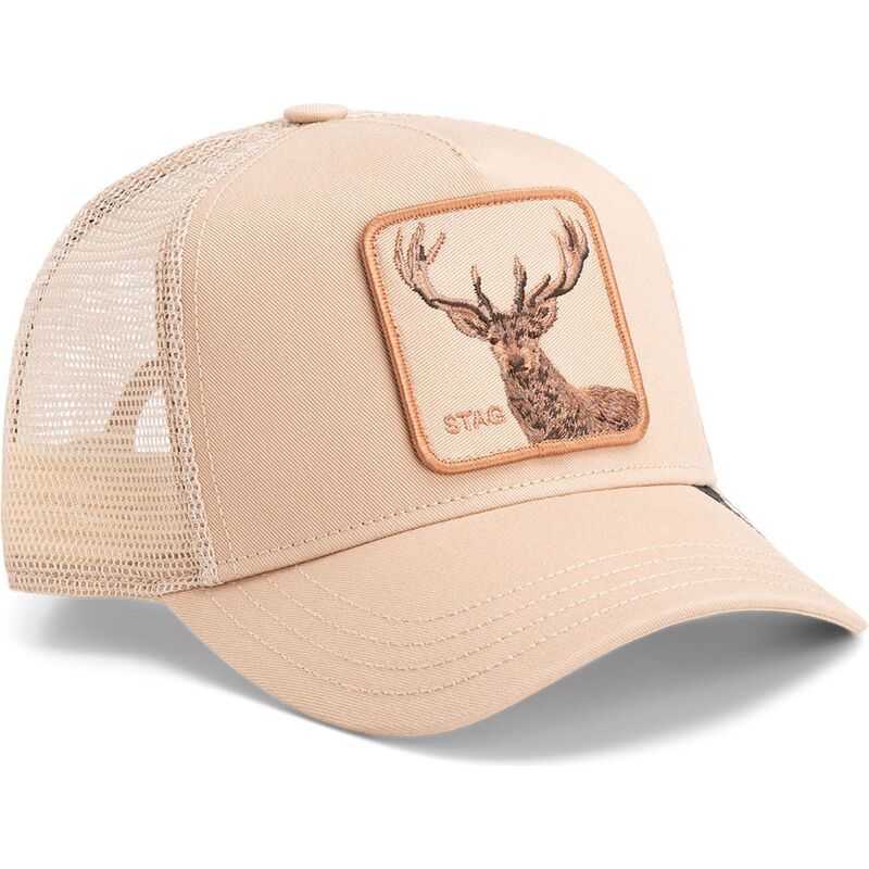 czapka-trucker-bezowa-jelen-blur-stag-the-farm-od-goorin-bros