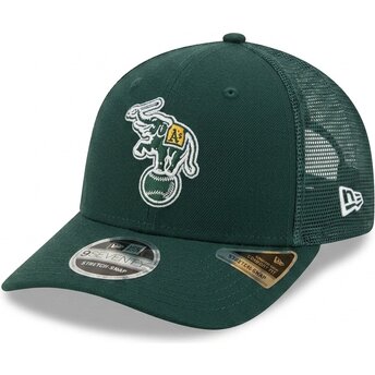 Czapka trucker zielona 9SEVENTY Stretch Snap Evergreen Oakland Athletics MLB New Era