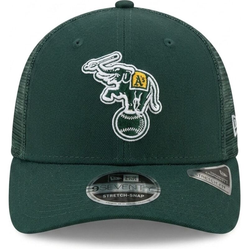 czapka-trucker-zielona-9seventy-stretch-snap-evergreen-oakland-athletics-mlb-new-era