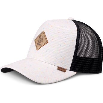 Czapka trucker beżowa i czarna HFT JerseySpots od Djinns