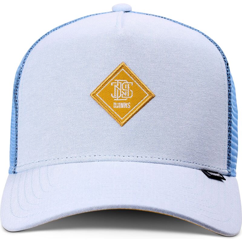 czapka-trucker-niebieska-z-zoltym-logo-hft-oxfordcontra-od-djinns