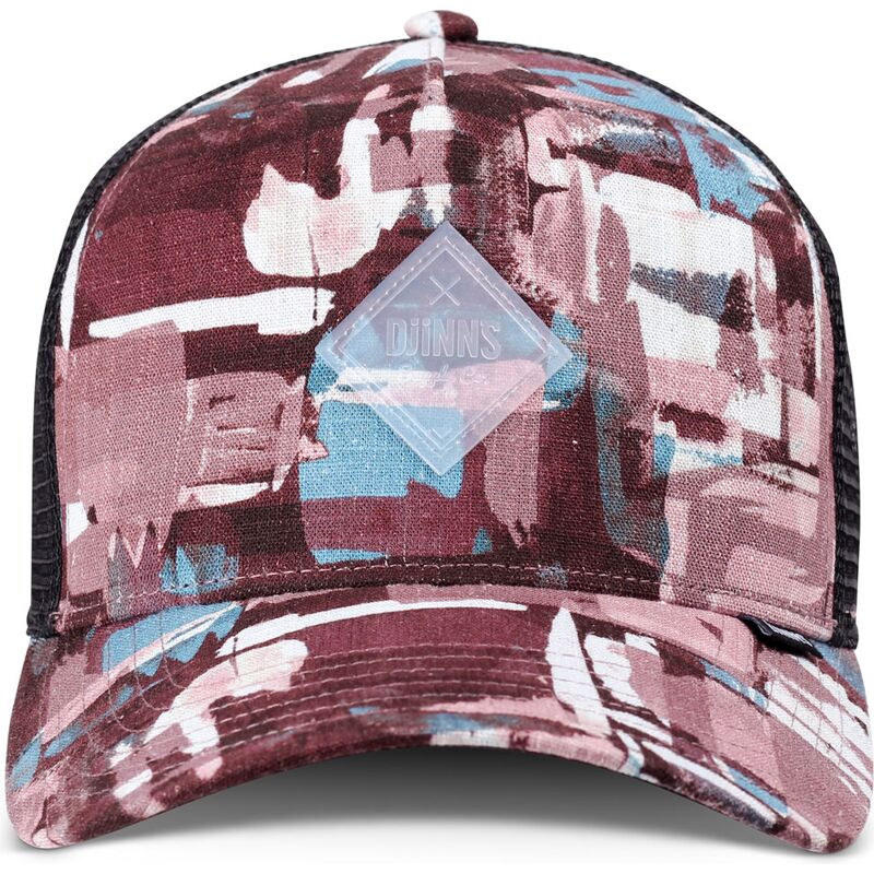 czapka-trucker-czerwono-niebieska-hft-patternabstract-od-djinns