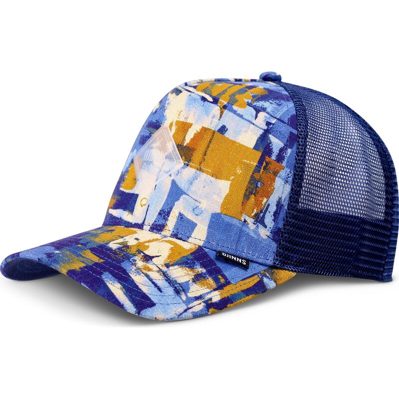 czapka-trucker-niebiesko-brazowa-hft-patternabstract-od-djinns