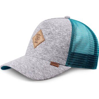 Czapka trucker szara i niebieska HFT ColourMelange od Djinns