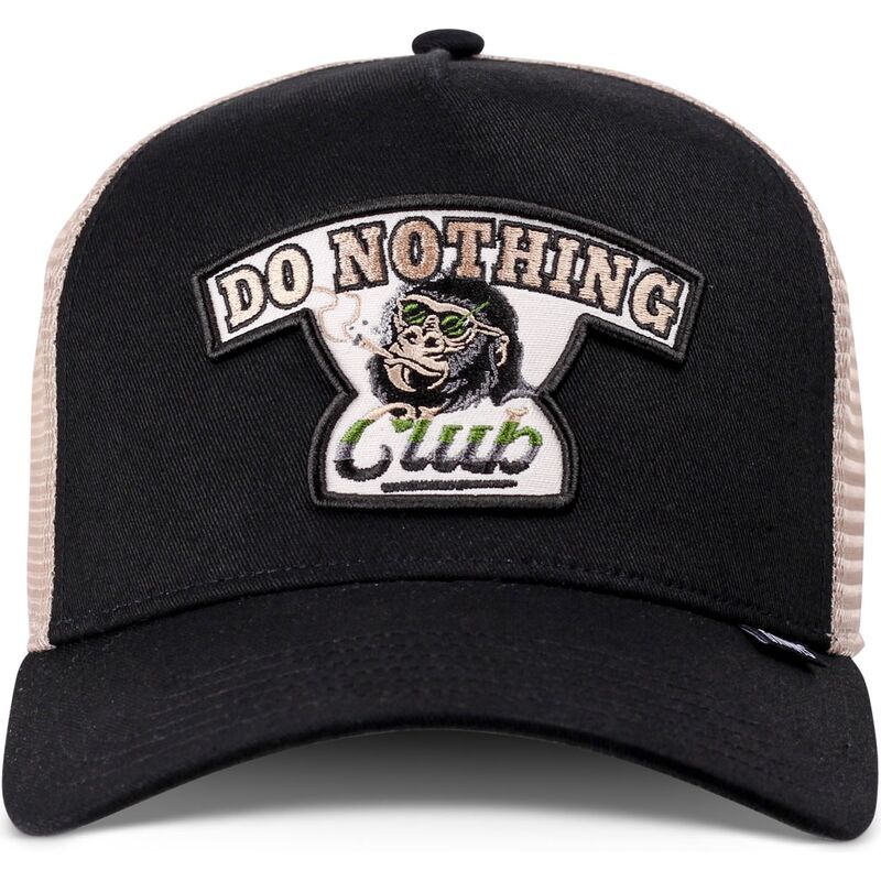 czapka-trucker-czarna-i-bezowa-hft-do-nothing-club-gorilla-od-djinns
