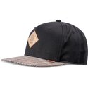 czapka-z-plaskim-daszkiem-czarno-szara-snapback-crinklecheck-rev-od-djinns
