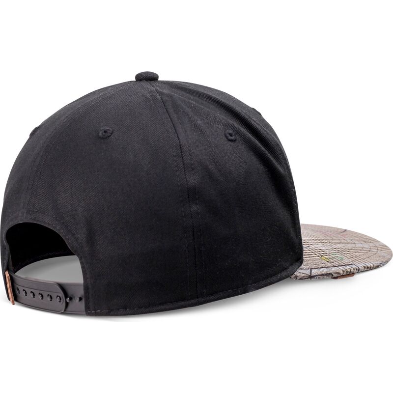 czapka-z-plaskim-daszkiem-czarno-szara-snapback-crinklecheck-rev-od-djinns