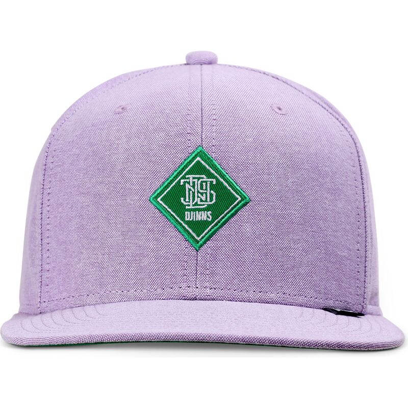 plaska-czapka-fioletowa-snapback-z-zielonym-logo-oxfordcontra-od-djinns
